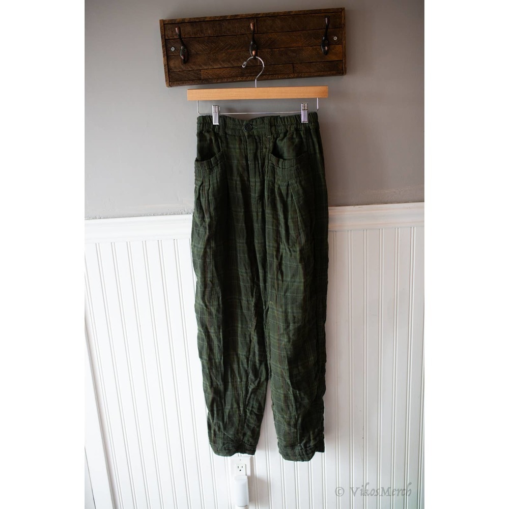 Free People CP Shades Plaid Trousers Millstone XS NWT - Picture 4 of 6